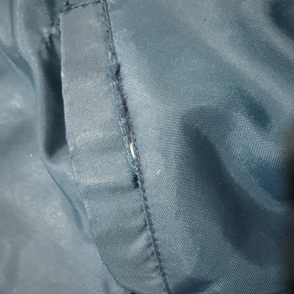 Vintage Earl-Gorn Nylon Bomber Jacket XL Navy Red Trim Retro Dearborn Hts MI - Picture 9 of 11